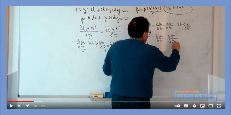 Calcular factor integrante de una ecuación diferencial